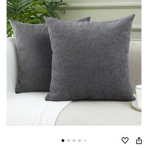 Elegant Gray Throw Pillow Shams